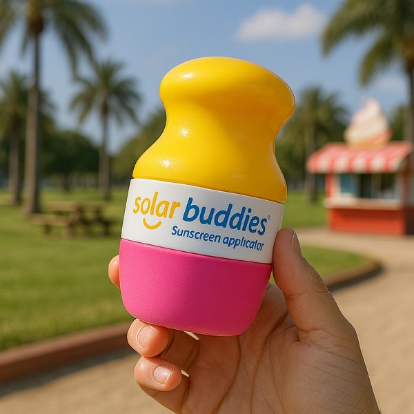 Solar Buddies solcreme applikator – lyserød farve